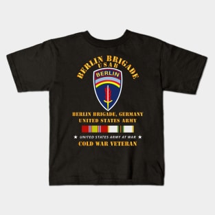 Berlin Brigade US Army w COLD SERVICE RIBBONS Kids T-Shirt